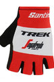 SANTINI Fingerlose Fahrradhandschuhe - TREK 2019 RACE - Rot/Weiß/Schwarz