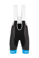 SANTINI Kurze Fahrradhose mit Trägern - TREK SEGAFREDO 2020 - Blau/Schwarz