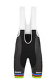 SANTINI Kurze Fahrradhose mit Trägern - TREK SEGAFREDO 2020 - mehrfarbig/Schwarz