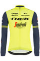 SANTINI Langarm Fahrradtrikot für den Winter - TREK 2020 WINTER - Gelb/Schwarz