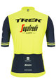 SANTINI Kurzarm Fahrradtrikot - TREK SEGAFREDO 2020 - Schwarz/Gelb