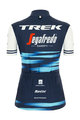 SANTINI Kurzarm Fahrradtrikot - TREK 2020 LADY - Weiß/Blau