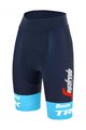 SANTINI Fahrradshorts ohne Träger - TREK SEGAFREDO 2022 LADY FAN LINE - Blau