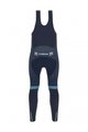 SANTINI Lange Fahrradhose mit Trägern - TREK 2022 FACTORY RACING CX WINTER - Blau