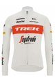 SANTINI Langarm Fahrradtrikot für den Winter - TREK SEGAFREDO 2022 WINTER - Weiß/Rot