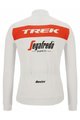 SANTINI Langarm Fahrradtrikot für den Winter - TREK SEGAFREDO 2022 WINTER - Weiß/Rot