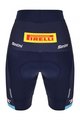 SANTINI Fahrradshorts ohne Träger - TREK SEGAFREDO 2023 LADY FAN LINE - Blau