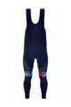SANTINI Lange Fahrradhose mit Trägern - TREK 2023 FACTORY RACING WINTER - Blau