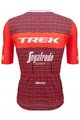 SANTINI Kurzarm Fahrradtrikot - TREK SEGAFREDO 2023 FAN LINE - Rot/Weiß