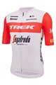 SANTINI Kurzarm Fahrradtrikot - TREK SEGAFREDO 2023 FAN LINE - Rot/Weiß