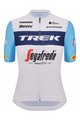 SANTINI Kurzarm Fahrradtrikot - TREK SEGAFREDO 2023 LADY FAN LINE - Hellblau/Weiß