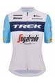 SANTINI Kurzarm Fahrradtrikot - TREK SEGAFREDO 2023 LADY FAN LINE - Hellblau/Weiß