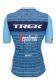 SANTINI Kurzarm Fahrradtrikot - TREK SEGAFREDO 2023 LADY FAN LINE - Hellblau/Weiß