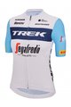 SANTINI Kurzarm Fahrradtrikot - TREK SEGAFREDO 2023 LADY FAN LINE - Hellblau/Weiß