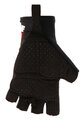 SANTINI Fingerlose Fahrradhandschuhe - X IRONMAN VIS - Schwarz/Rot