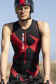 SANTINI Fahrradoverall - X IRONMAN CUPIO - Schwarz/Rot