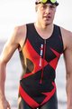 SANTINI Fahrradoverall - X IRONMAN CUPIO - Schwarz/Rot