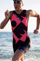 SANTINI Fahrradoverall - X IRONMAN LADY CUPIO - Rosa/bordeaux