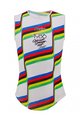 SANTINI Ärmelloses Fahrrad-Shirt - UCI COLORADO SPRINGS 1986 - Weiß/Regenbogen