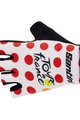 SANTINI Fingerlose Fahrradhandschuhe - TOUR DE FRANCE 2023 - Weiß/Rot