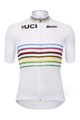 SANTINI Kurzarm Fahrradtrikot - UCI WORLD CHAMPION MASTER - Regenbogen/Weiß