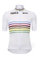 SANTINI Kurzarm Fahrradtrikot - UCI WORLD CHAMPION MASTER - Weiß/Regenbogen