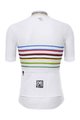 SANTINI Kurzarm Fahrradtrikot - UCI WORLD CHAMPION MASTER - Weiß/Regenbogen