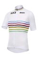 SANTINI Kurzarm Fahrradtrikot - UCI WORLD CHAMPION MASTER - Weiß/Regenbogen