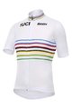 SANTINI Kurzarm Fahrradtrikot - UCI WORLD CHAMPION MASTER - Regenbogen/Weiß