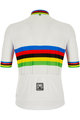 SANTINI Kurzarm Fahrradtrikot - UCI WORLD CHAMP ECO - Regenbogen/Weiß