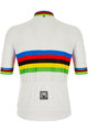 SANTINI Kurzarm Fahrradtrikot - UCI WORLD CHAMP ECO - Regenbogen/Weiß