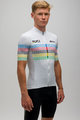 SANTINI Kurzarm Fahrradtrikot - UCI WORLD CHAMP 100 - Weiß/Regenbogen