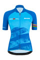 SANTINI Kurzarm Fahrradtrikot - UCI WORLD ECO LADY - Hellblau