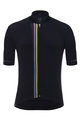SANTINI Kurzarm Fahrradtrikot - UCI RAINBOW - Schwarz