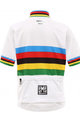 SANTINI Kurzarm Fahrradtrikot - UCI KIDS - mehrfarbig/Weiß
