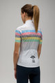 SANTINI Kurzarm Fahrradtrikot - UCI WORLD 100 LADY - Weiß/Regenbogen