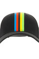 SANTINI Fahrradmütze - UCI BASEBALL - Regenbogen/Schwarz