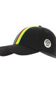 SANTINI Fahrradmütze - UCI BASEBALL - Regenbogen/Schwarz