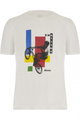 SANTINI Kurzarm Fahrrad-Shirt - BMX UCI OFFICIAL - Weiß