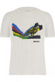 SANTINI Kurzarm Fahrrad-Shirt - MTB UCI OFFICIAL - Weiß