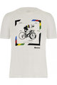 SANTINI Kurzarm Fahrrad-Shirt - ROAD UCI OFFICIAL - Weiß