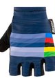 SANTINI Fingerlose Fahrradhandschuhe - UCI RAINBOW - Blau