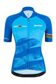 SANTINI Kurzarm Fahrradtrikot - UCI WORLD LADY - Hellblau