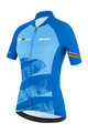 SANTINI Kurzarm Fahrradtrikot - UCI WORLD LADY - Hellblau