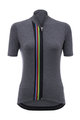 SANTINI Kurzarm Fahrradtrikot - UCI RAINBOW LADY - Grau