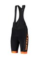 SCOTT Kurze Fahrradhose mit Trägern - RC TEAM - Schwarz/Orange