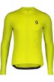 SCOTT Langarm Fahrradtrikot für den Sommer - ENDURANCE 10 SUMMER - Gelb