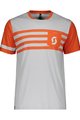 SCOTT Kurzarm Fahrrad-Shirt - TRAIL FLOW DRI - Orange/Grau