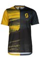 SCOTT Kurzarm Fahrrad-Shirt - TRAIL FLOW - Blau/Gelb