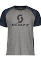 SCOTT Kurzarm Fahrrad-Shirt - 10 ICON RAGLAN - Blau/Grau